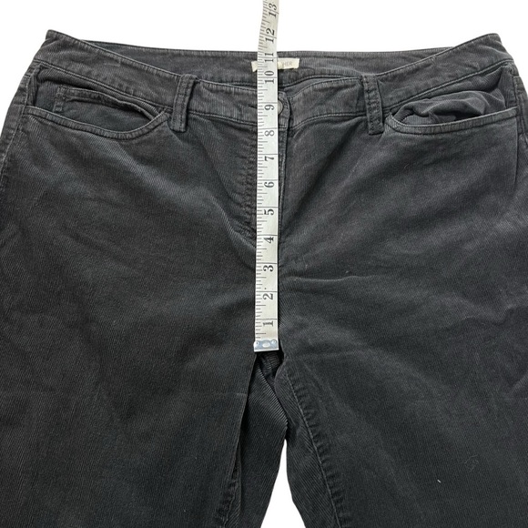 Eileen Fisher Grey Corduroy Pants Womens SZ 12 *Front pockets have holes MidRise - Picture 7 of 10